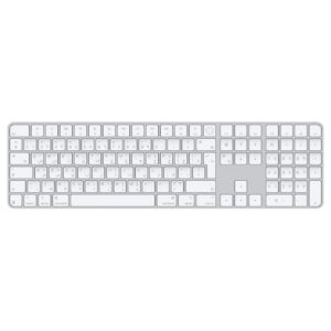 Apple Magic Keyboard with Touch ID and Numeric Keypad (White, Arabic, MXK73) - Seamless Security and Precision Typing