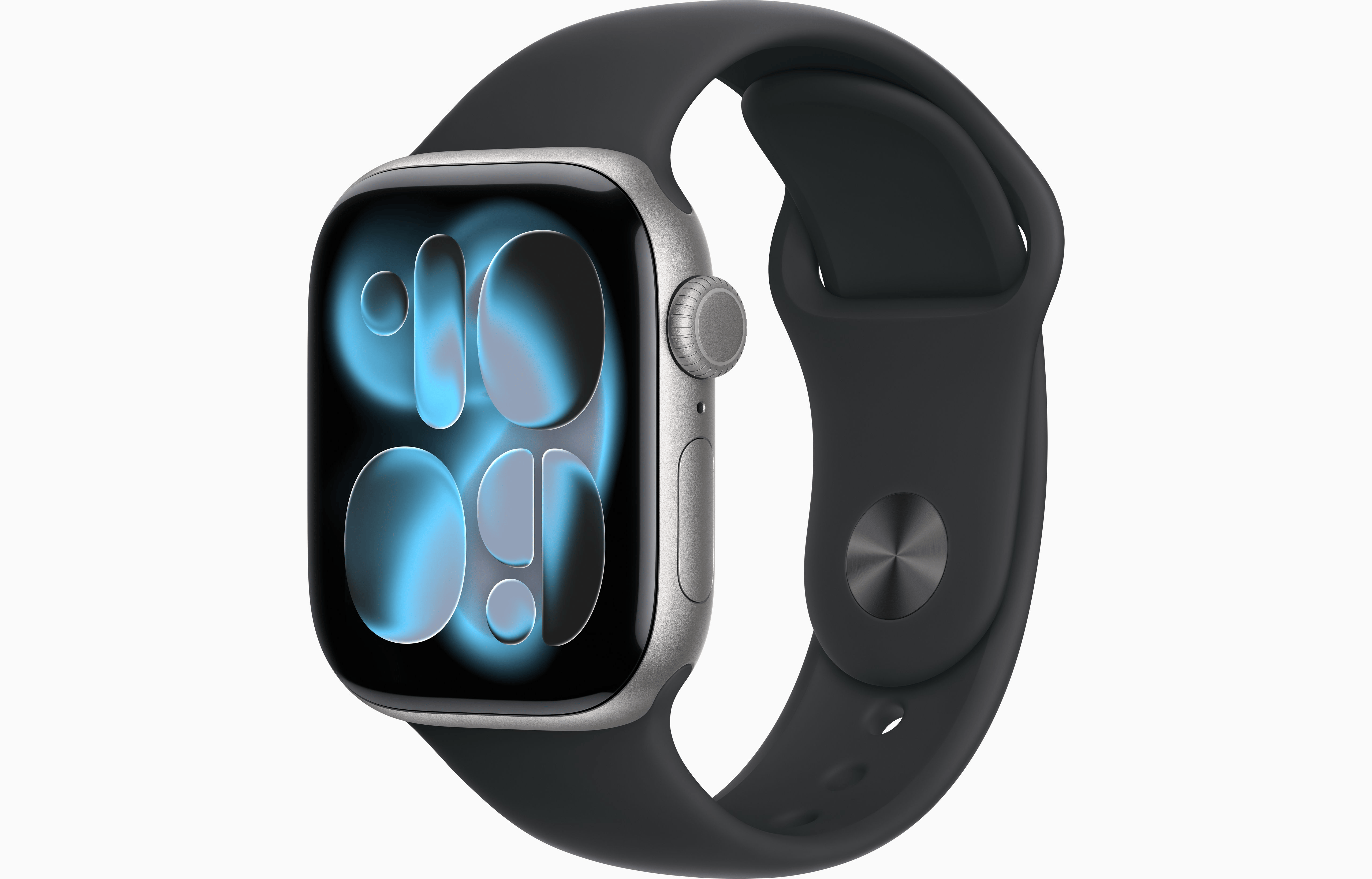 APPLE WATCH SERIES 11 42MM GPS+CELLULAR SPACE GRAY ALUMINUM CASE WITH BLACK SPORT BAND S-M MF8A4