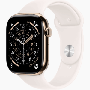 APPLE WATCH SERIES 11 GPS+ CELLULAR 46MM GOLD TITANIUM CASE WITH LIGHT BLUSH SPORT BAND ML MFD64