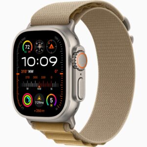 APPLE WATCH ULTRA 2 49MM (2024) NATURAL TITANIUM WITH TAN ALPINE LOOP MEDIUM MX4F3