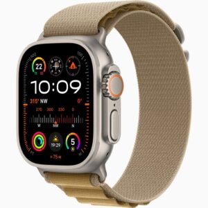 APPLE WATCH ULTRA 2 49MM (2024) GPS + CELLULAR NATURAL TITANIUM CASE WITH TAN ALPINE LOOP LARGE MX4H3