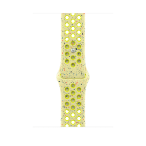 Elevate your Apple Watch with the striking Volt Splash Nike Sport Band (S/M) – Model MYLF3.