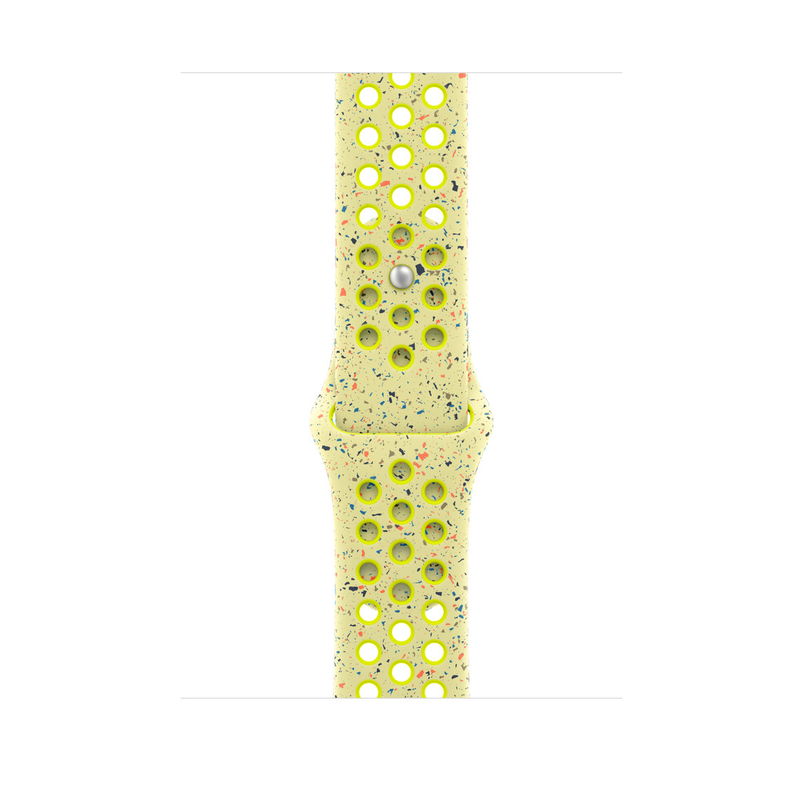 Elevate your Apple Watch with the striking Volt Splash Nike Sport Band (S/M) – Model MYLF3.
