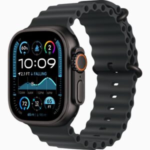 Apple Watch Ultra 2 49mm GPS + Cellular - Black Titanium with Black Ocean Band MX4P3