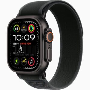 Apple Watch Ultra 2 (49mm, GPS + Cellular) - Black Titanium with Black Trail Loop