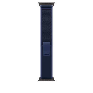 Discover unmatched comfort and eco-conscious design with the Apple Watch Trail Loop in Blue Black (MYQ83).