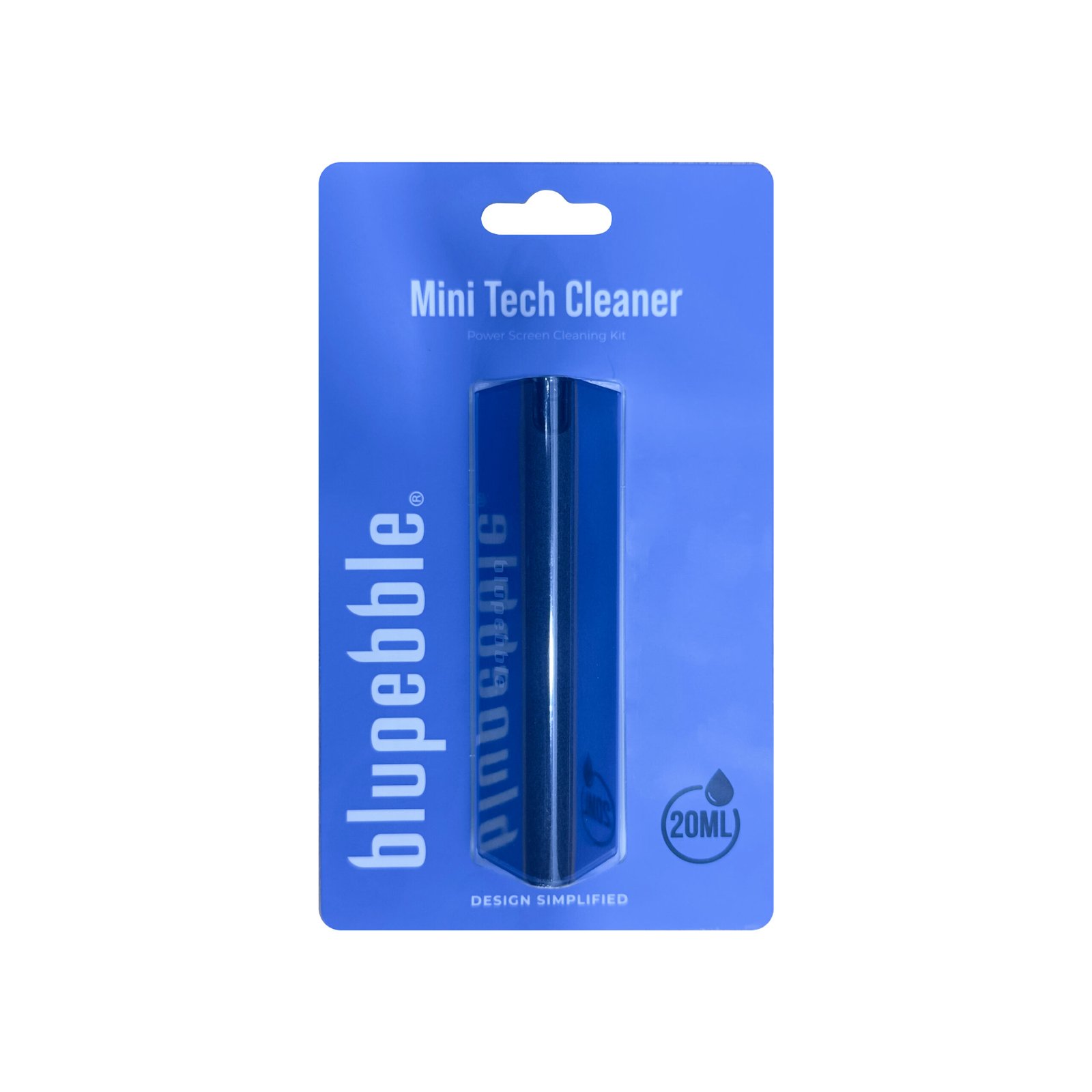 BluPebble Mini Tech Cleaner with Cleaning Kit 20ml in Gray - MINISPRAY20ML-GY - Image 3