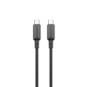 PAWA 60W USB C TO USB C QUICK CHARGING PVC CABLE 1.2M PW122 BLACK PW-BDC312CC-BK