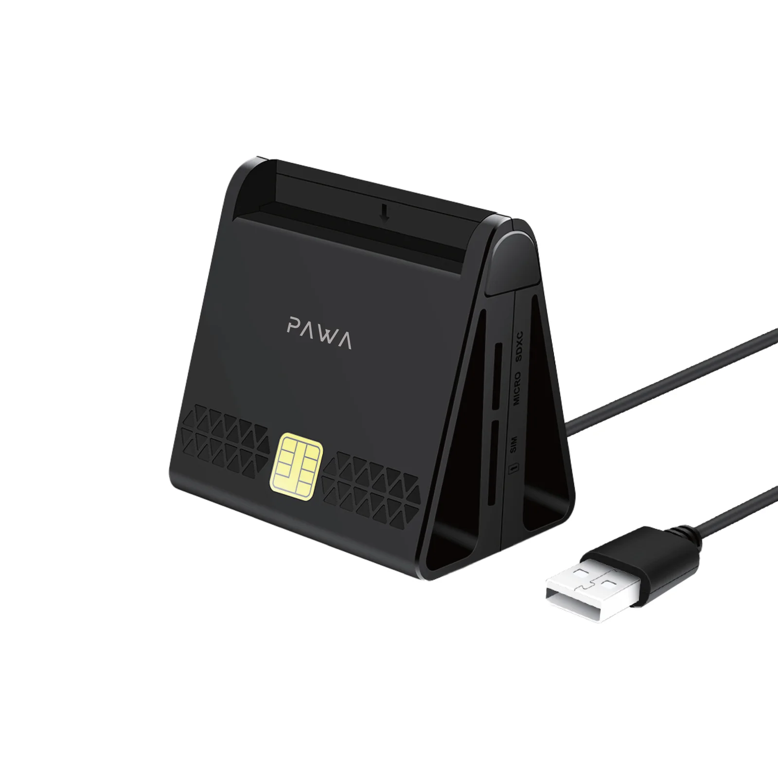 PAWA MULTI SLOTS SMART CARD READER BLACK PWATCDR143-BK
