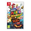 Dive into a double-dose of platforming adventure with Nintendo Switch Super Mario 3D World + Bowser’s Fury Game CD!
