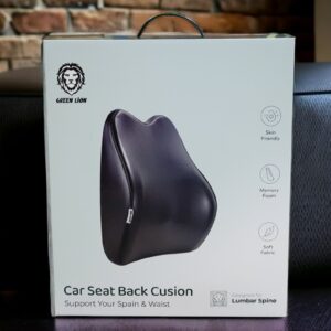 GREEN LION CAR SEAT BACK CUSION BLACK GNSETCUSNBK