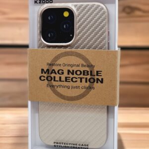 KZDOO IPHONE 15 PRO MAG NOBEL COLLECTION CARBON GOLD
