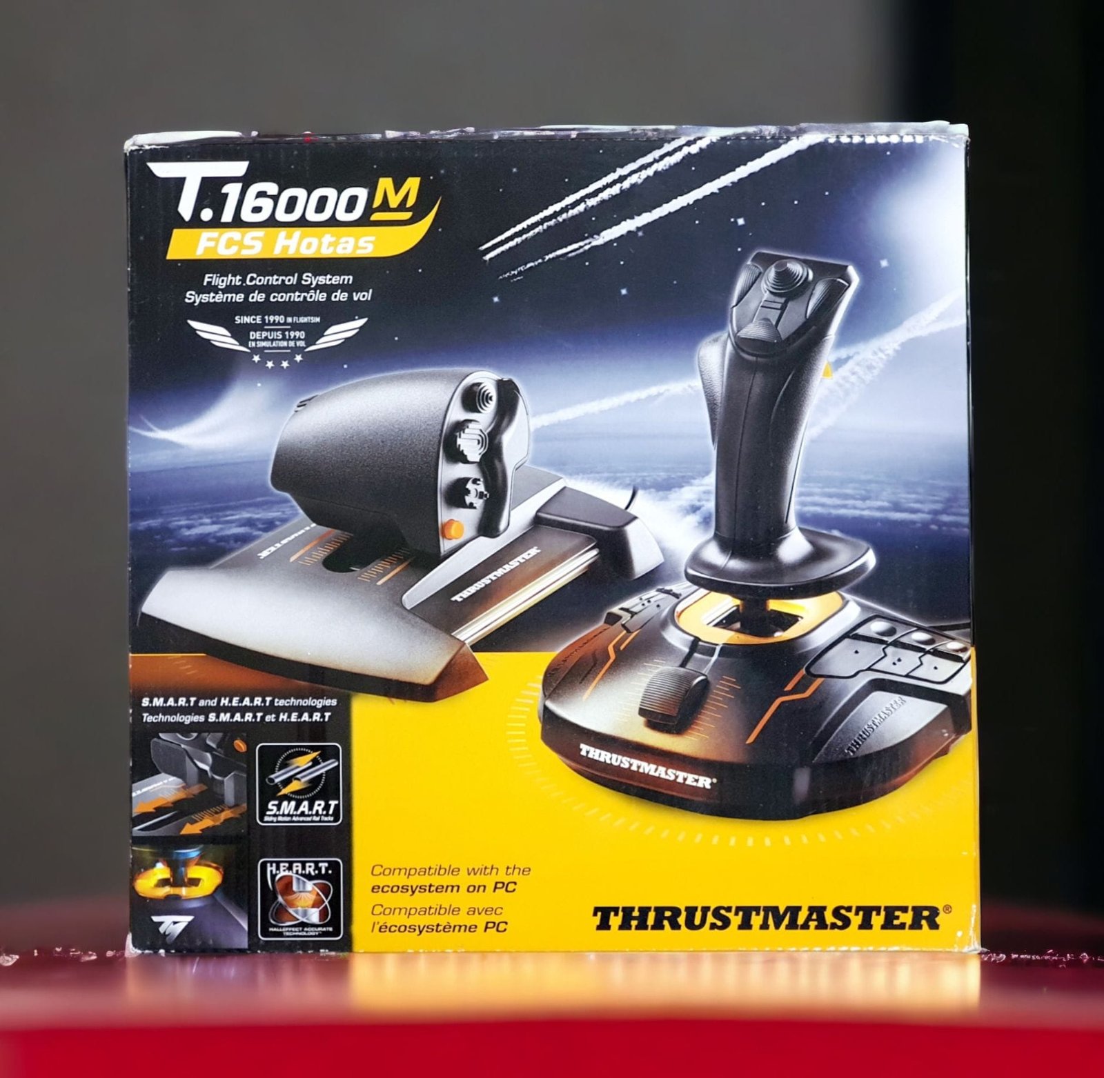 THRUSTMASTER T16000M FLIGHT HOTAS CONTROL SYSTEM TM-JSTK-T16000M-FCS-HOTAS - Image 2