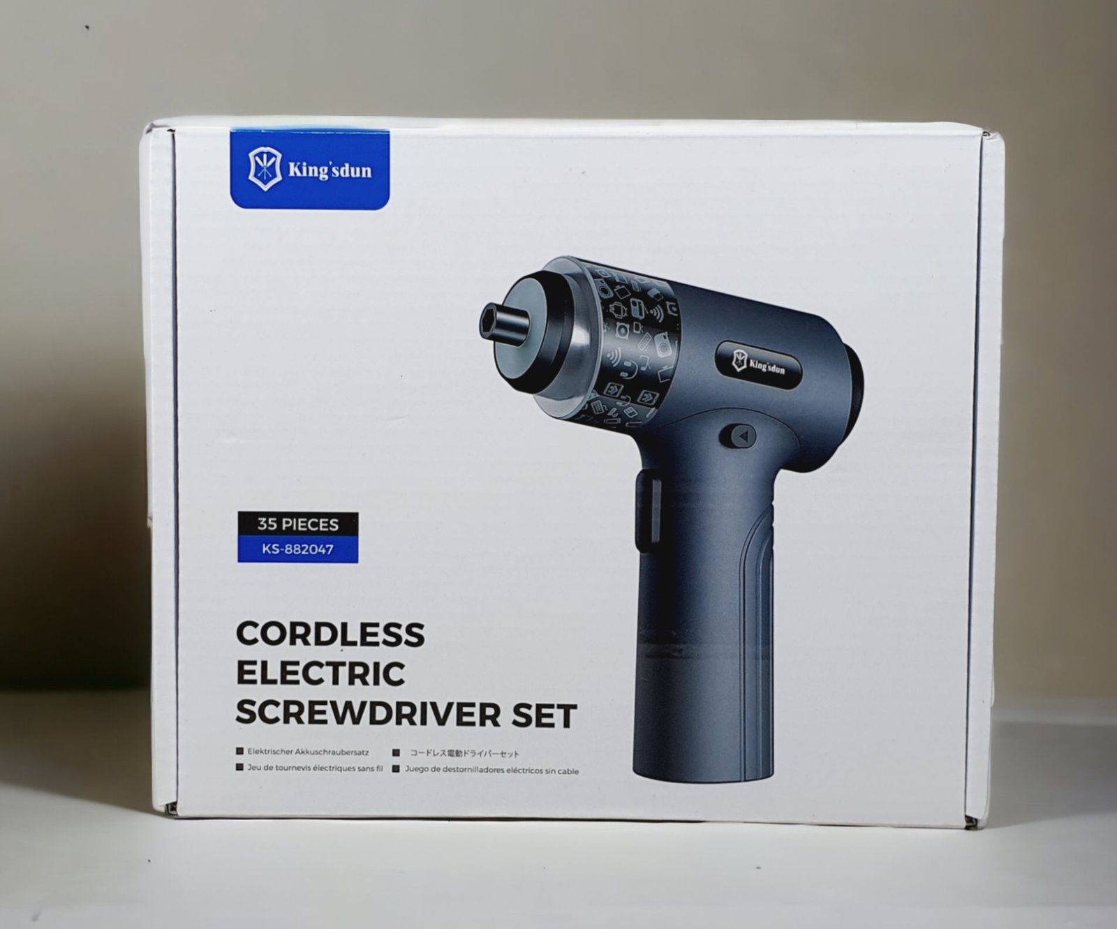 KINGSDUN 35 PIECES CORDLESS ELECTRIC SCREWDRIVER SET KS-882047 - Image 2