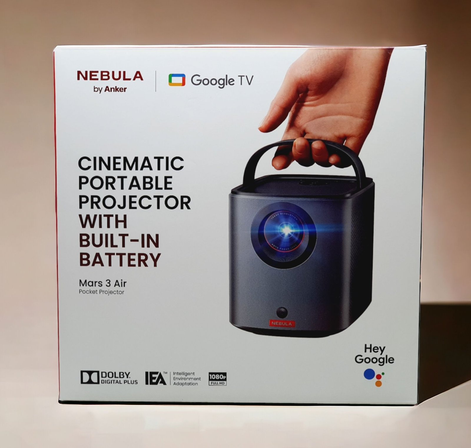 Experience Portable Entertainment with the Anker Nebula Mars 3 Air Pocket Projector in Black - D2325211 - Image 7