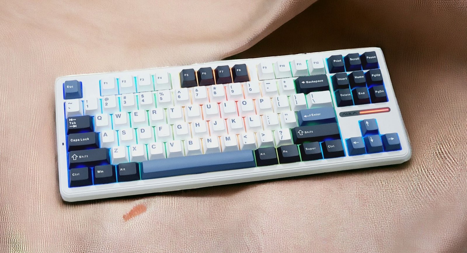 AULA F87 Midnight Dream Mechanical Gaming Keyboard (87 Keys, 80%, RGB, Tri-Mode, Reaper Switch) - Compact Design with Stunning Lighting - Image 2