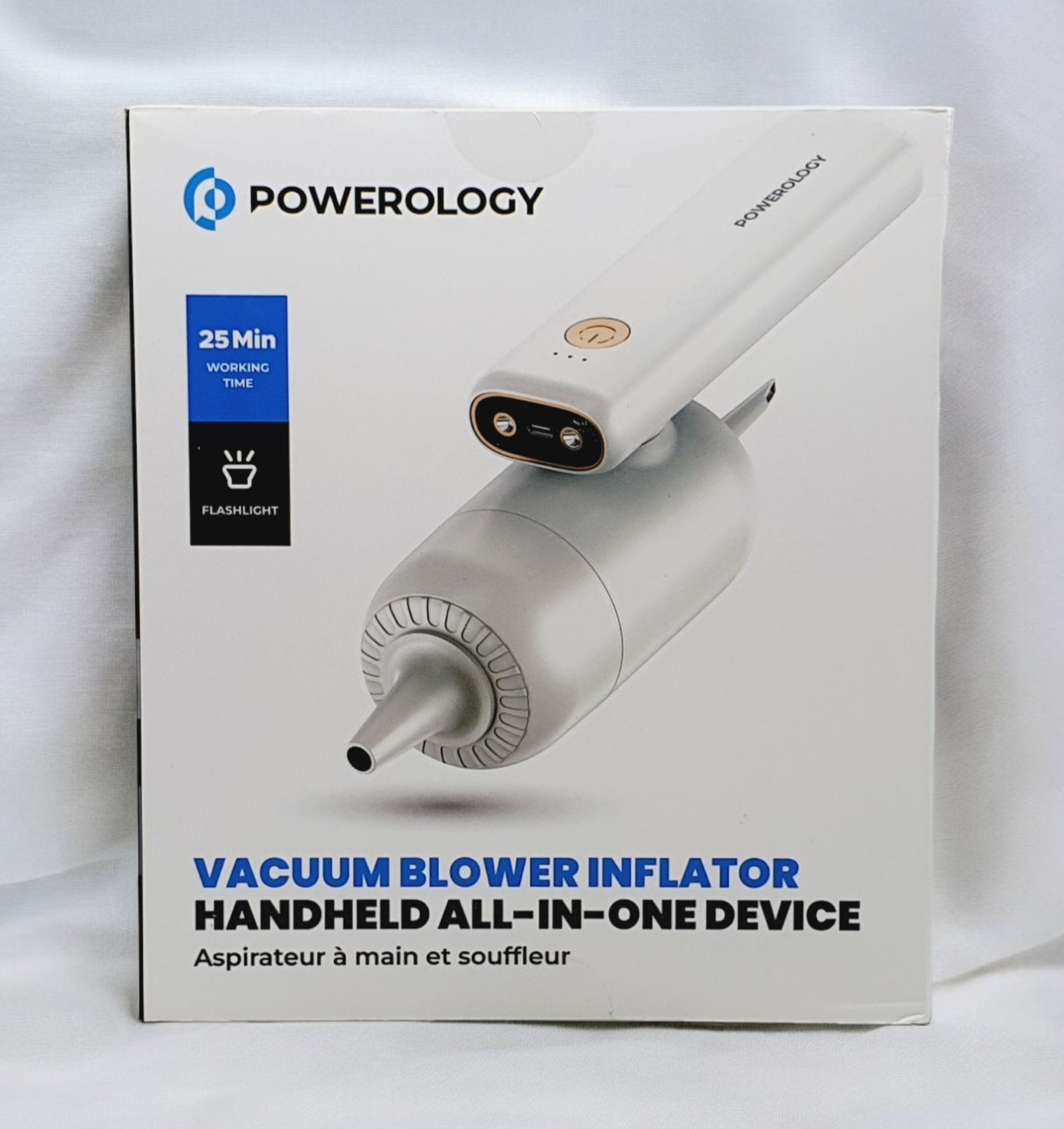 POWEROLOGY VACCUM BLOWER INFLATOR HANDHELD ALL IN ONE DECIVE WHITE PW4NIFCVWH - Image 4