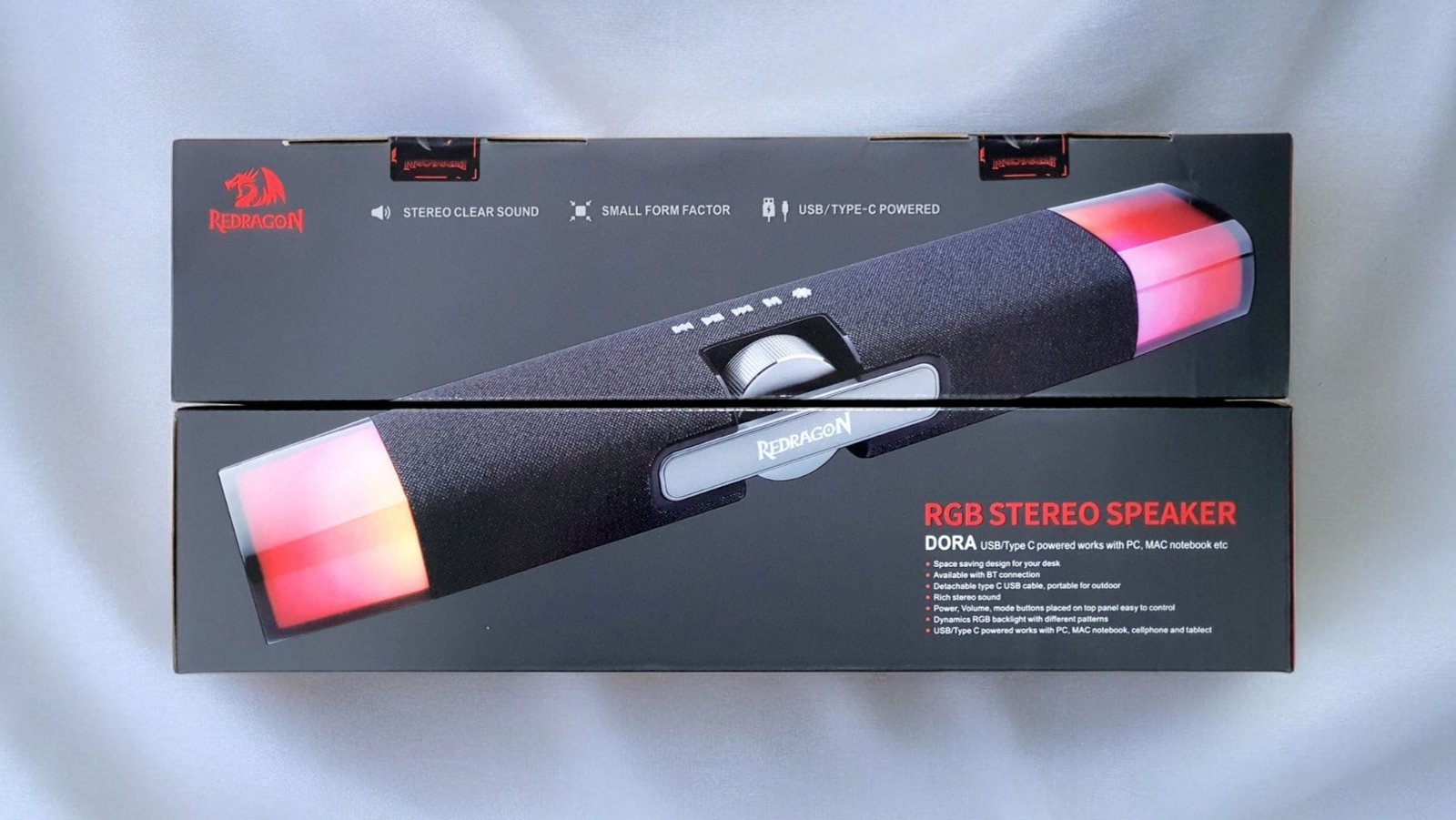 REDRAGON DORA SOUNDBAR WITH DUAL SPEAKERS AND BACKLIGHT GS512 - Image 3