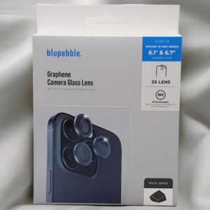 BLUPEBBLE IPHONE 15 PRO & 15 PRO MAX GRAPHENE CAMERA LENS GLASS BLUE BP-CAMERALENS15PRO-BLU