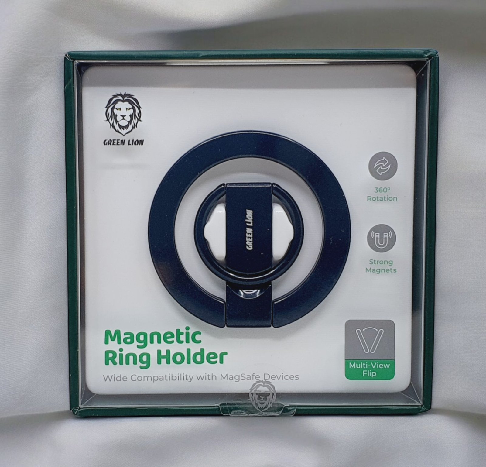 Green Lion Magnetic Ring Holder - Image 7