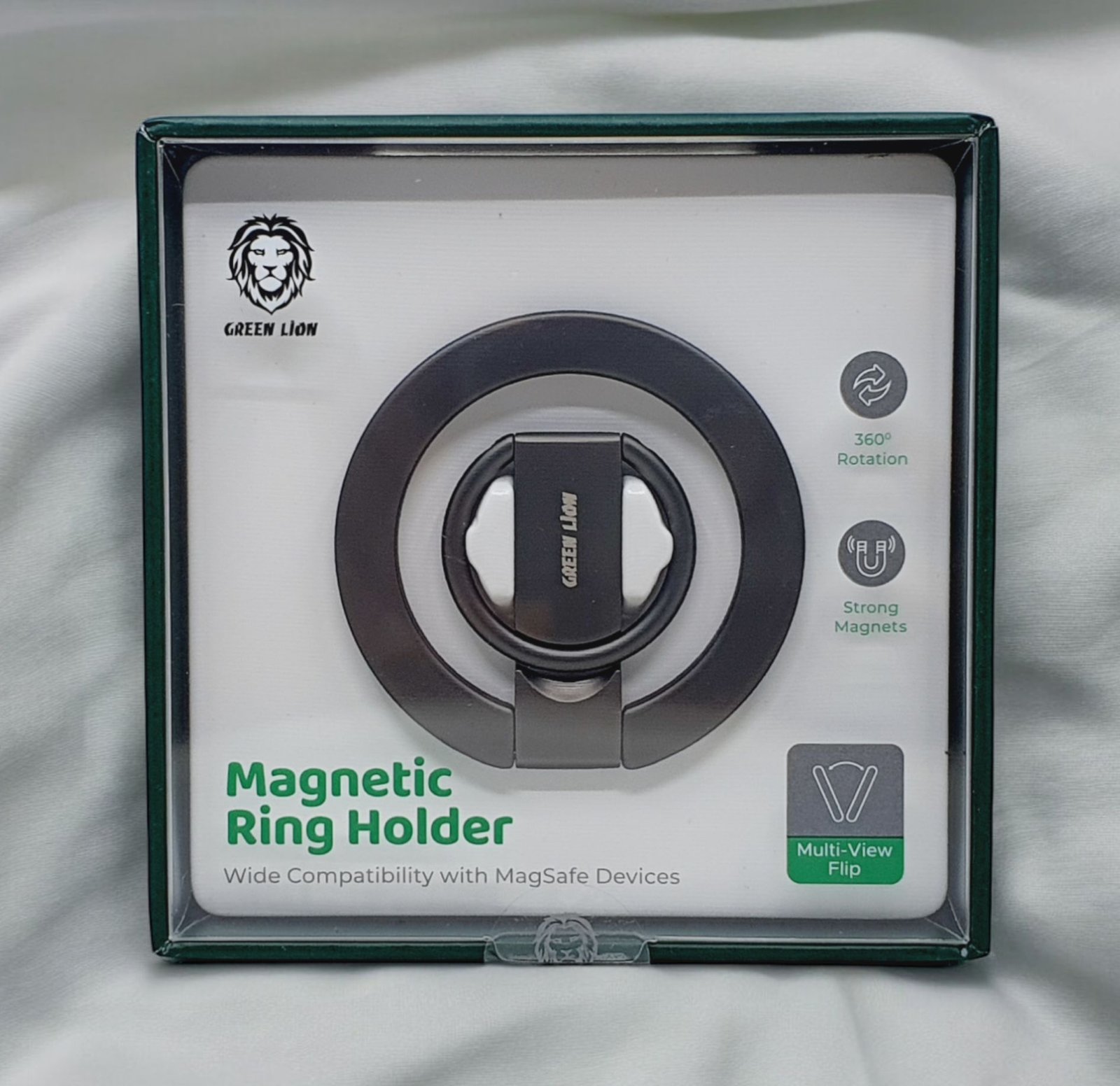 Green Lion Magnetic Ring Holder - Image 6
