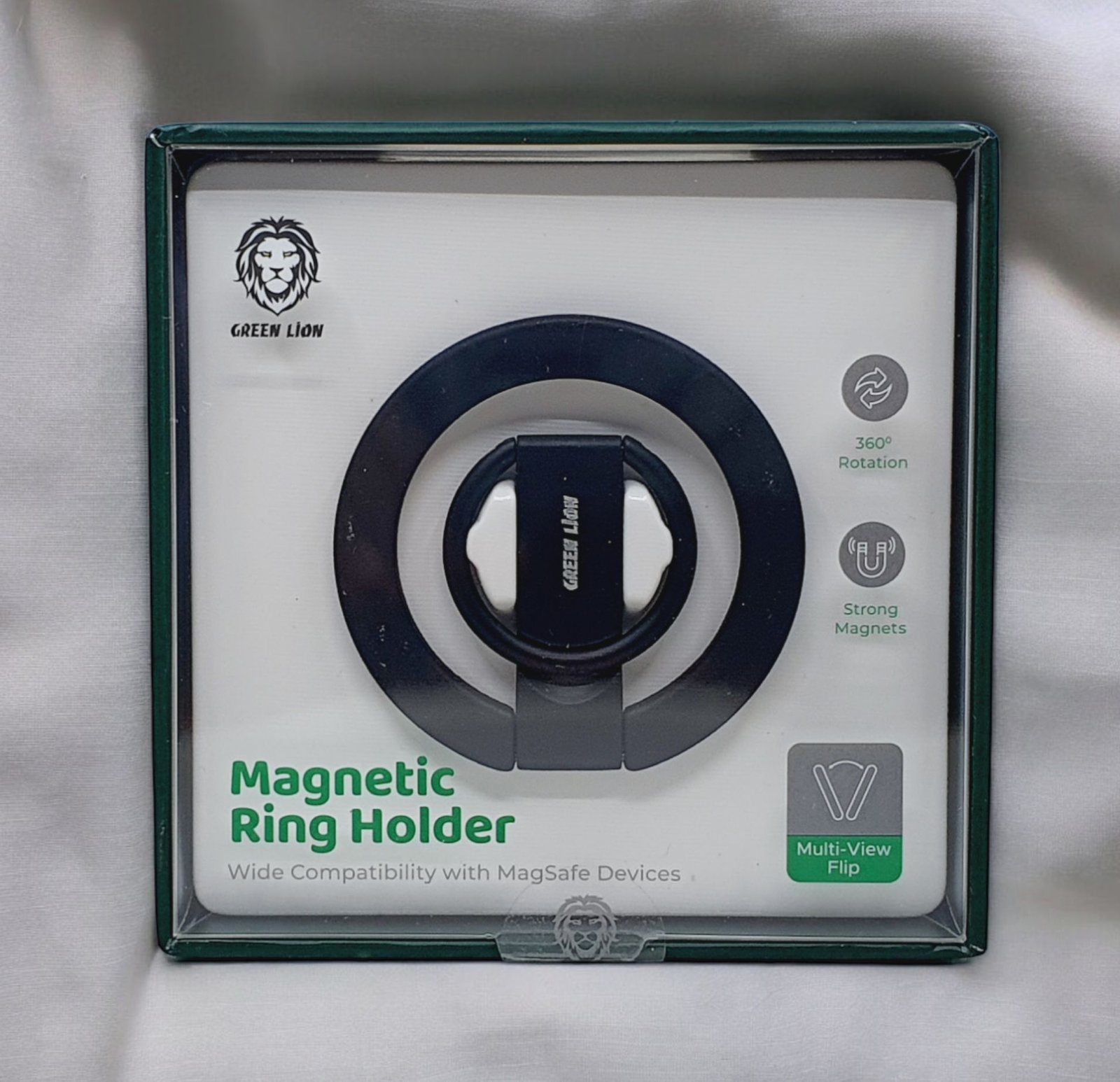 Green Lion Magnetic Ring Holder - Image 5