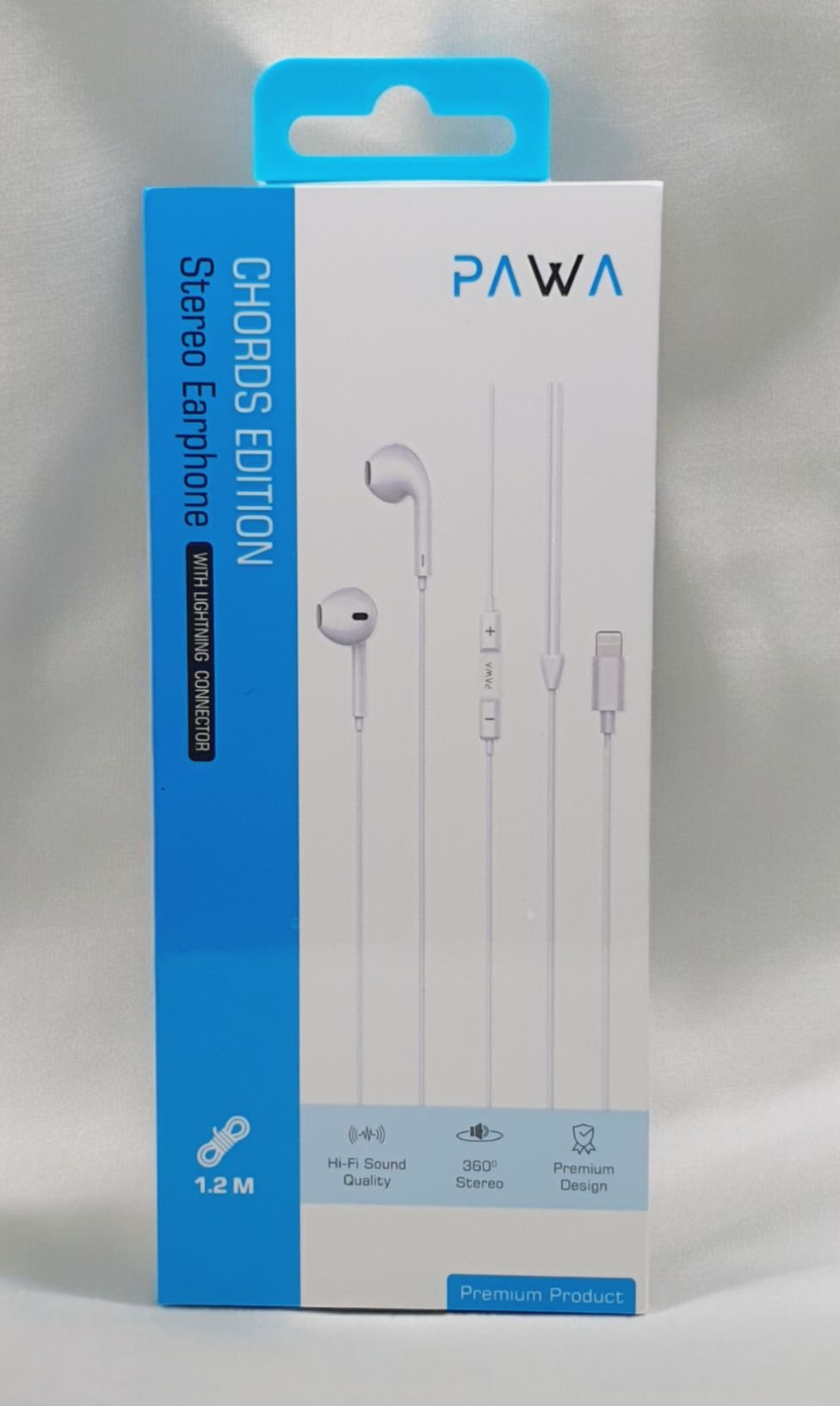 Pawa Chords Editions Stereo Earphone with Lightning Connector 3.5mm White PW-LTEP20 - Image 3
