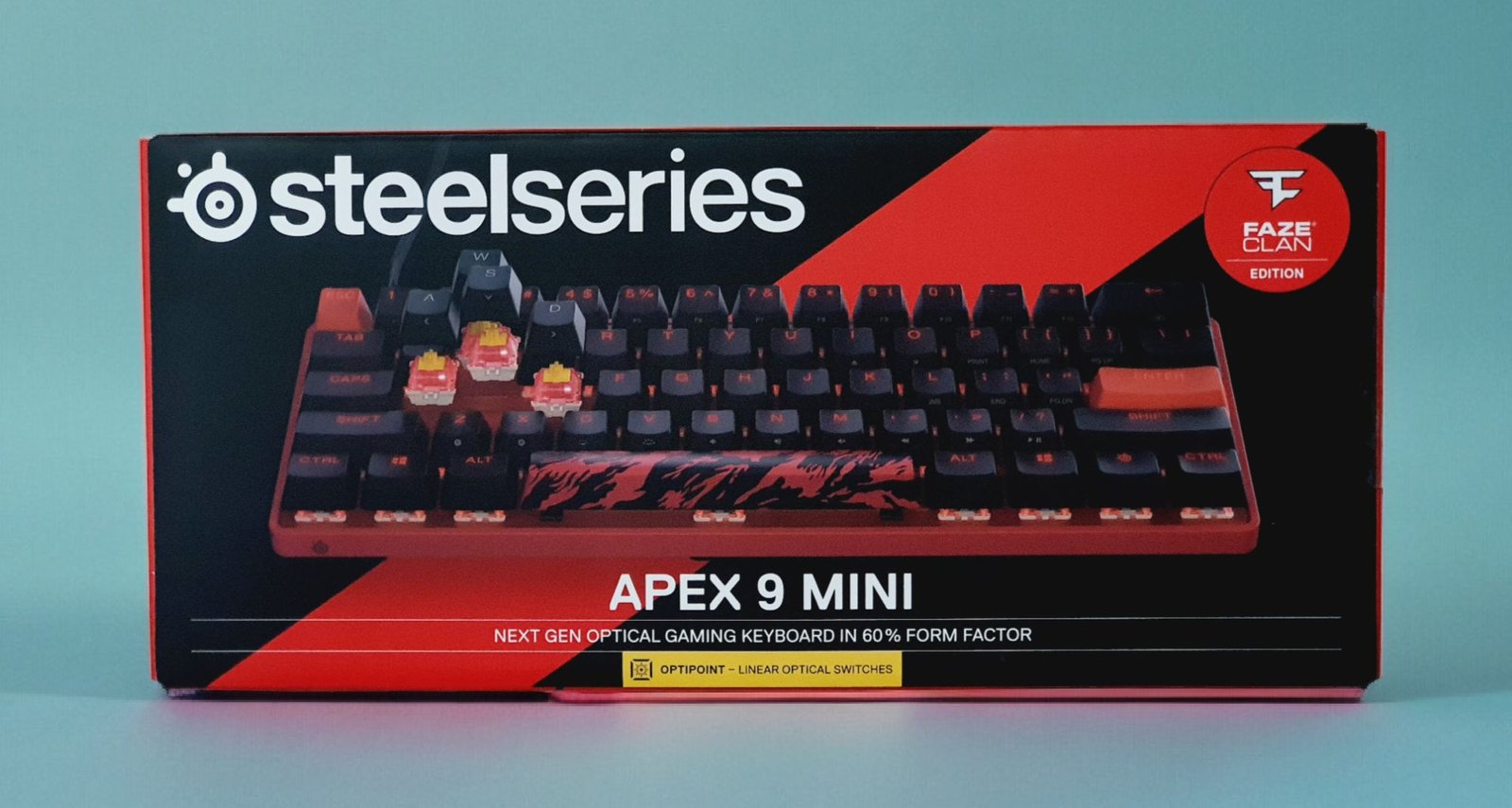 SteelSeries Apex 9 Mini FaZe Clan Edition Mechanical Gaming Keyboard - 64853 - Image 5