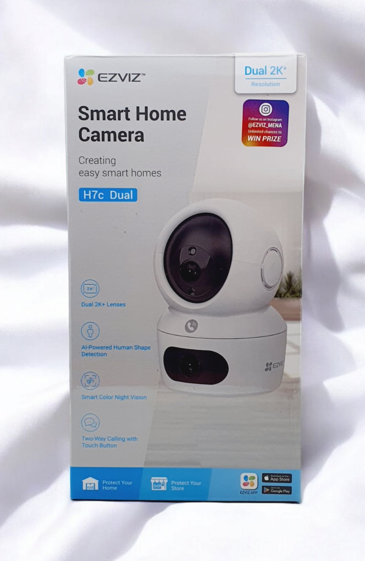 EZVIZ H7C Smart Home Camera - Dual-Lens, 2K+ Resolution, AI Detection, Weatherproof - Image 3