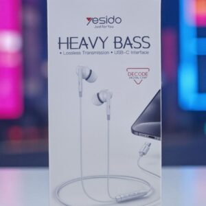 YESIDO USB-C WIRED EARPHONE WHITE YH45