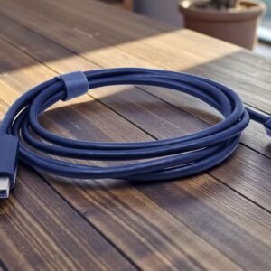 MINDPURE MINI DP TO DP ADAPTER ROUND CABLE BLACK 1.8M LX10401