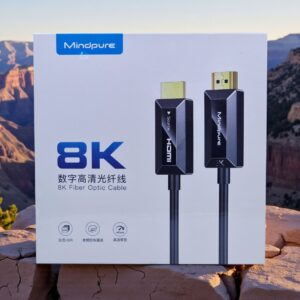MINDPURE HDMI FIBER OPTIC CABLE 8K GLOSS BLACK 20M LX10537