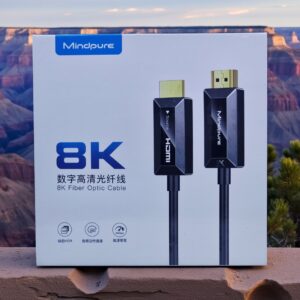 MINDPURE HDMI FIBER OPTIC CABLE 8K GLOSS BLACK 15M LX10536