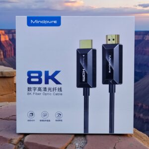 MINDPURE HDMI FIBER OPTIC CABLE 8K GLOSS BLACK 10M LX10535