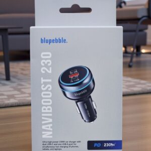 BLUPEBBLE NAVIBOOST PD 230W CAR CHARGER GRAY BP-CC230-GY