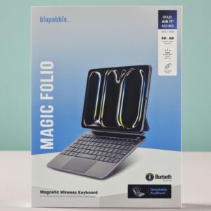 BLUPEBBLE IPAD AIR 11 INCH M2/M3 MAGIC FOLIO KEYBOARD W TRACKPAD ENG/ARB BLACK BP-MFIPAD11AIR2025AR-BK