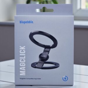 BLUPEBBLE MAGCLICK MAGSAFE COMPATIBLE RING HOLDER GUN METAL BP-MAGCLICK-GM