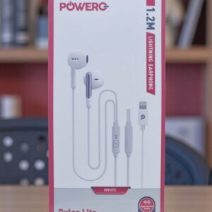 POWERO PLUS PULSE LITE WIRED EARPHONE 1.2M LIGHTNING WHITE PR-PLSTEPLT