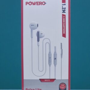 POWERO PLUS PULSE LITE WIRED EARPHONE 1.2M 3.5MM EARPHONE WHITE PR-PLSTEP35