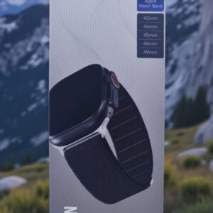 BLUPEBBLE APPLE WATCH STRAP ULTRA 3 AND SERIES 11 TERYN SERIES 49/46/45/44/42MM BLACK BP-TERYN-BK