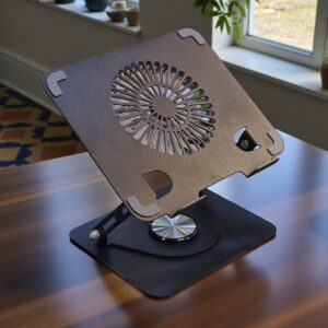LAPTOP STAND WITH MAGNETIC FAN BLACK