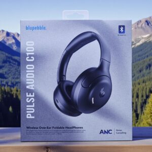BLUPEBBLE OVER EAR FOLDABLE DIGITAL HYBRID ANC HEADPHONES C100 BLACK BP-PAC100ANC-BK