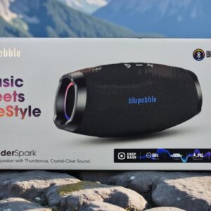 BLUPEBBLE THUNDERSPARK PORTABLE WIRELESS SPEAKER BLACK BP-TNDRSPRK-BK