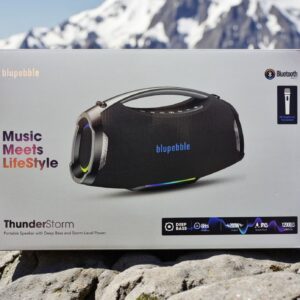 BLUPEBBLE THUNDERSTORM PORTABLE WIRELESS SPEAKER BLACK BP-TNDRSTRM-BK