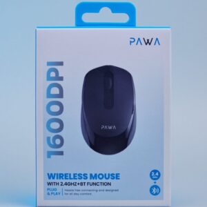 PAWA WIRELESS MOUSE WITH 2.4GHZ + BT FUNCTION BLACK PW-PMW2T531-BK