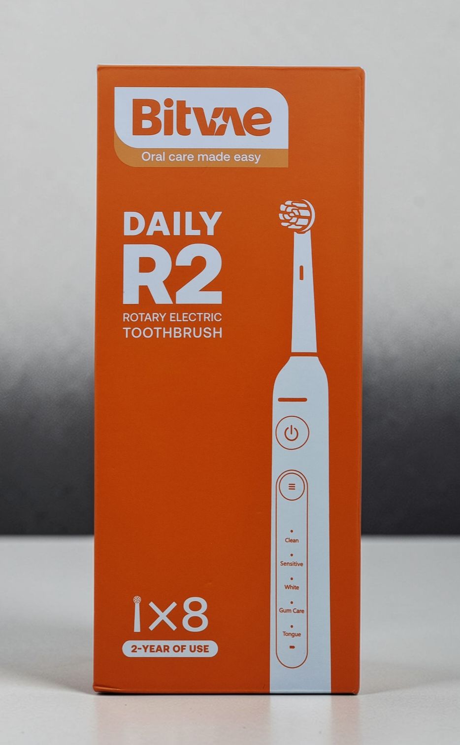 BITVAE TOOTH BRUSH WITH 8 HEADS +1 TRAVEL CASE AND 1 HEADCAP PINK BV-R2