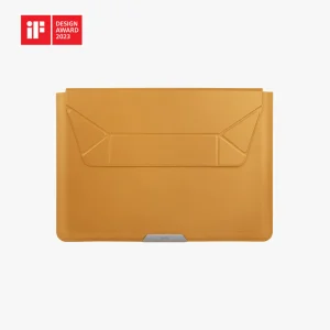 UNIQ OSLO LAPTOP SLEEVE WITH FOLDABLE STAND (UP TO 14 INCH) TOFFEE BROWN
