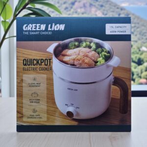 GREEN LION QUICKPOT ELECTRIC COOKER 1.5L 600W WHITE GNQCKPTECWH