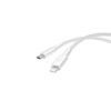 Powerology Braided USB-C to Lightning Data & Charge Cable – 1.2M (White)