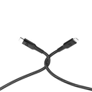 Upgrade your charging game with the Powerology Braided USB-C to Lightning Cable PD60W (Model: P23BRCL2BK).